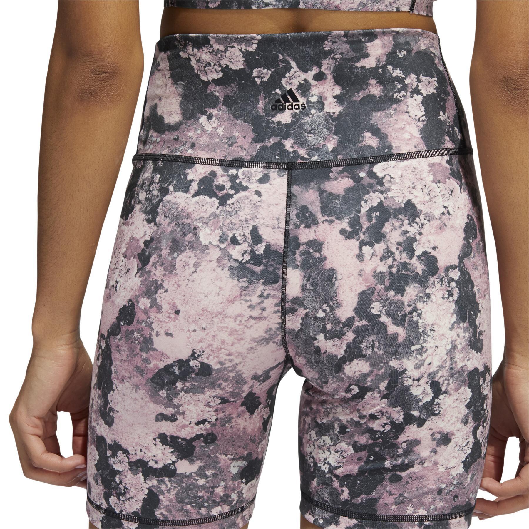 Shorts för kvinnor adidas Yoga Studio Print